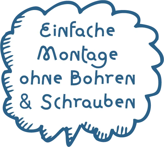 Badge: Einfache Montage ohne Bohren & Schrauben